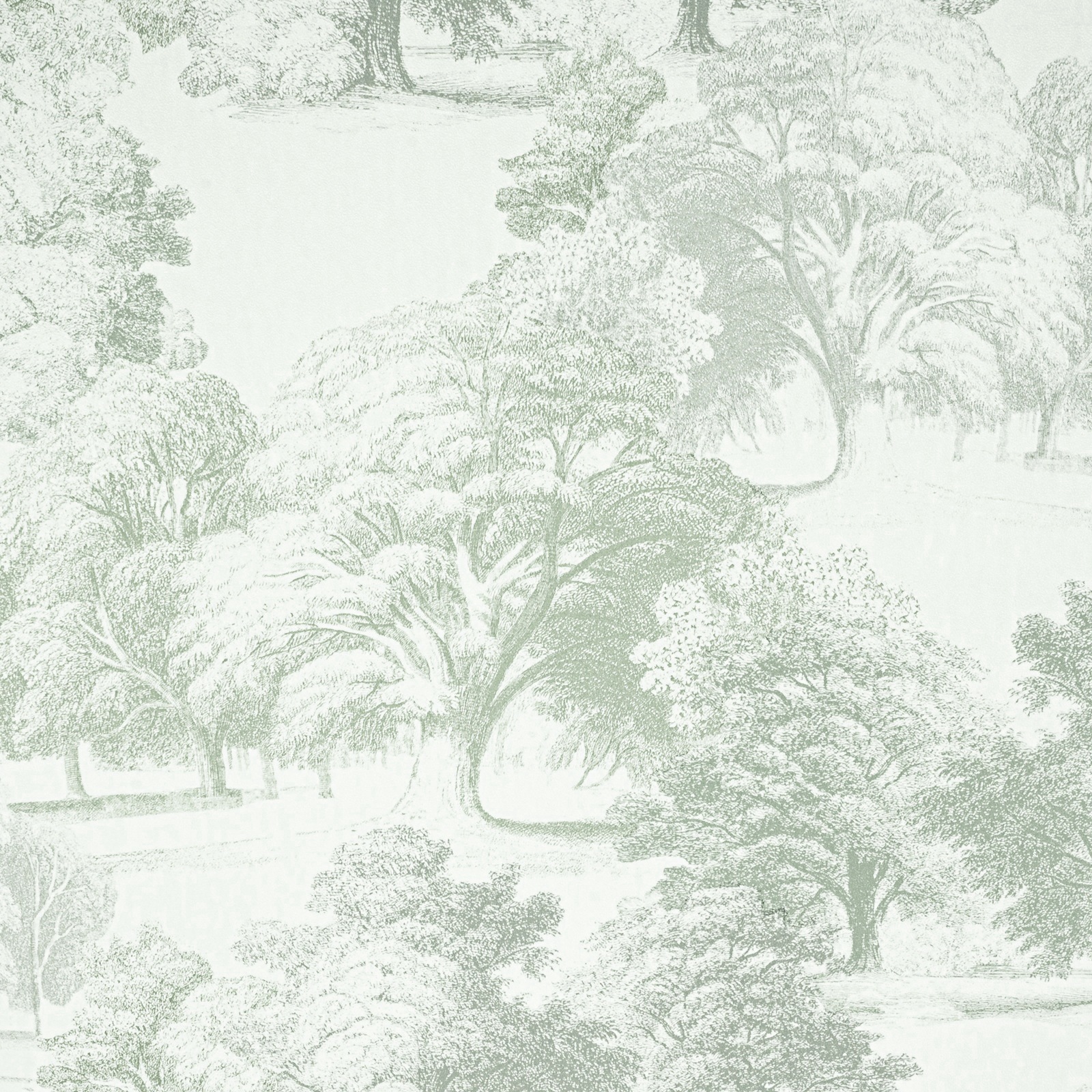 Green Tree Wallpaper Textured Slightly Imperfect Vinyl - Image 8