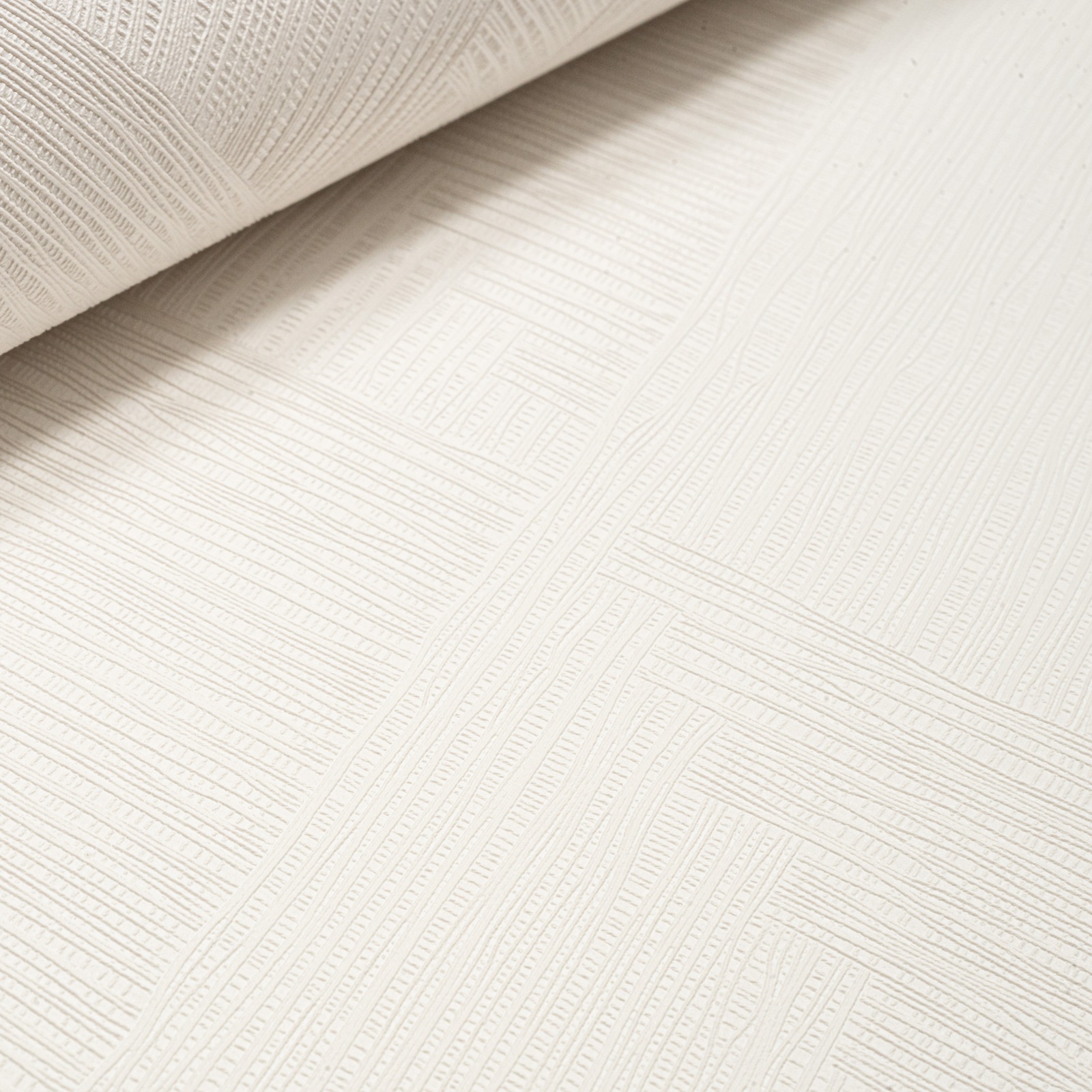 White Weave Effect Wallpaper Plain Slightly Imperfect Vinyl - Image 5