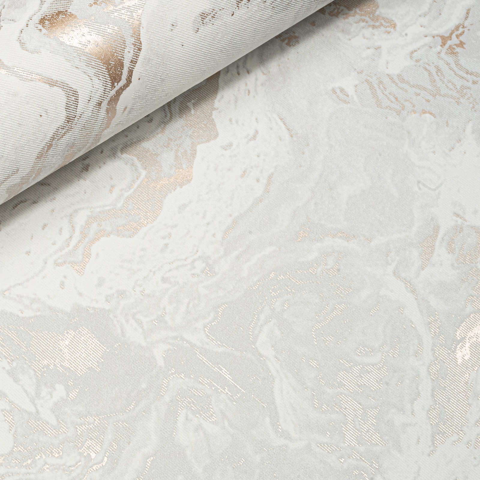 Grey Gold Marble Effect Wallpaper Textured Metallic Vinly - Image 8