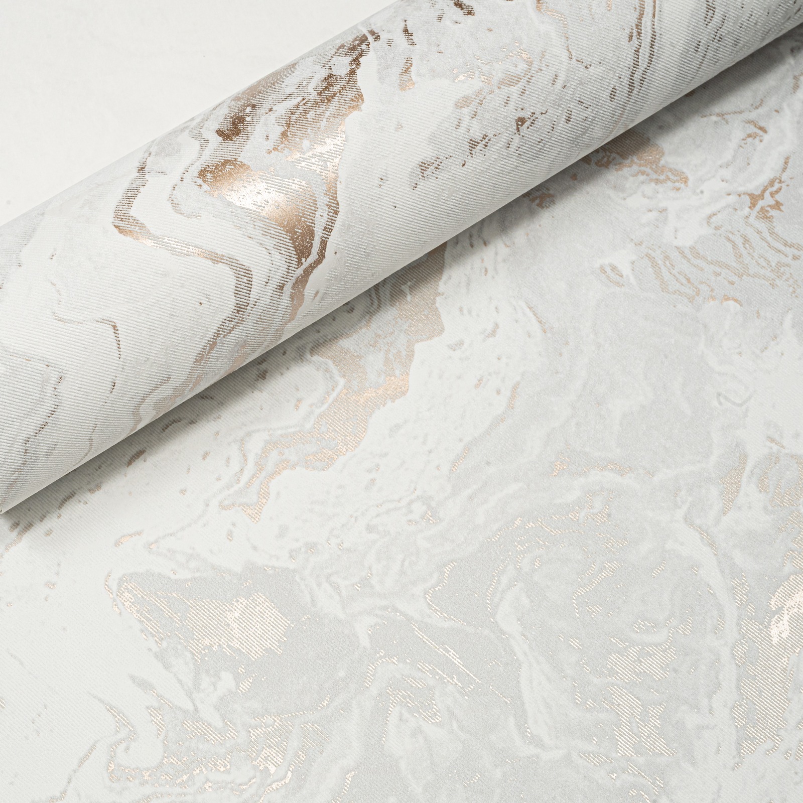 Grey Gold Marble Effect Wallpaper Textured Metallic Vinly - Image 6