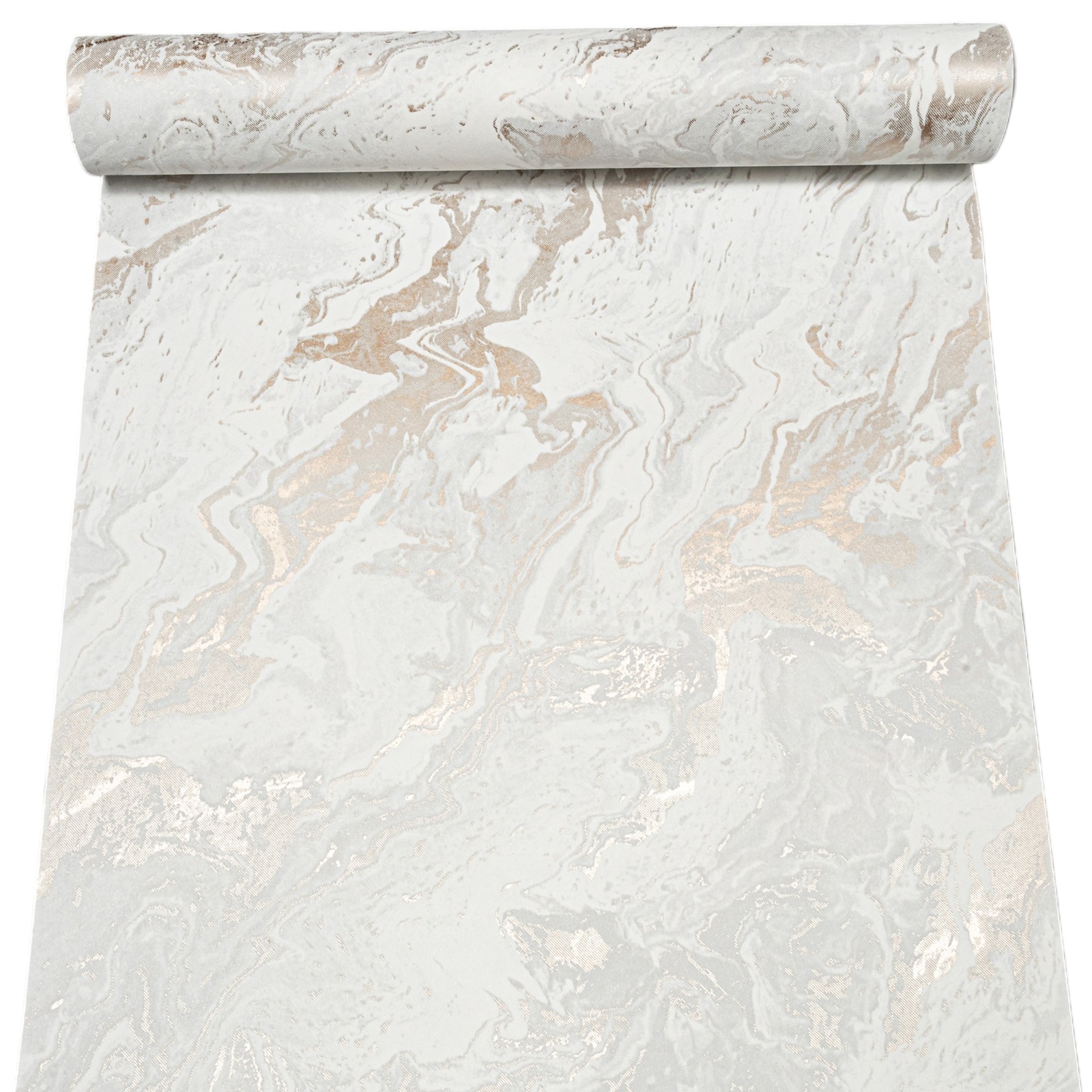 Grey Gold Marble Effect Wallpaper Textured Metallic Vinly - Image 3