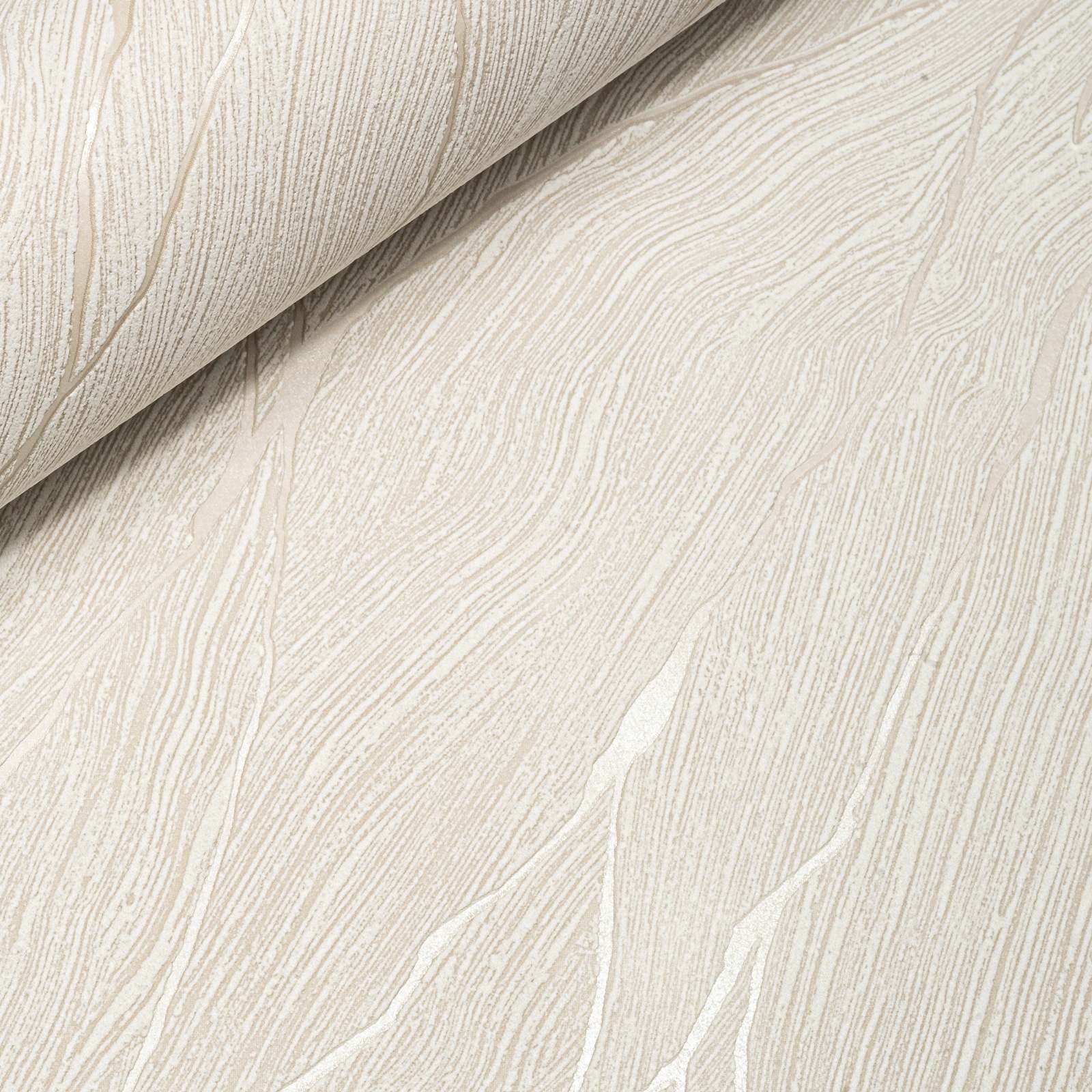 Beige Grey Mix Marble Effect Wallpaper Textured Metallic Non-Woven Vinyl Feature - Image 8