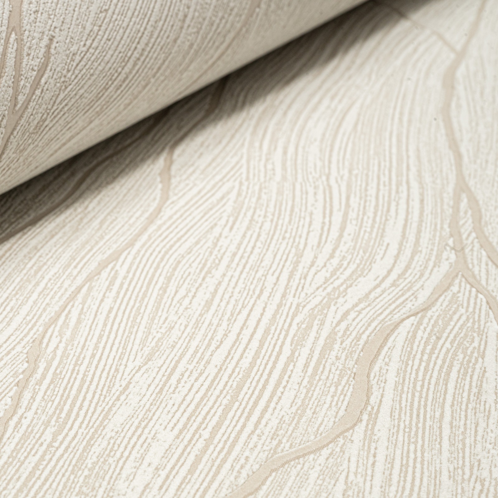Beige Grey Mix Marble Effect Wallpaper Textured Metallic Non-Woven Vinyl Feature - Image 4