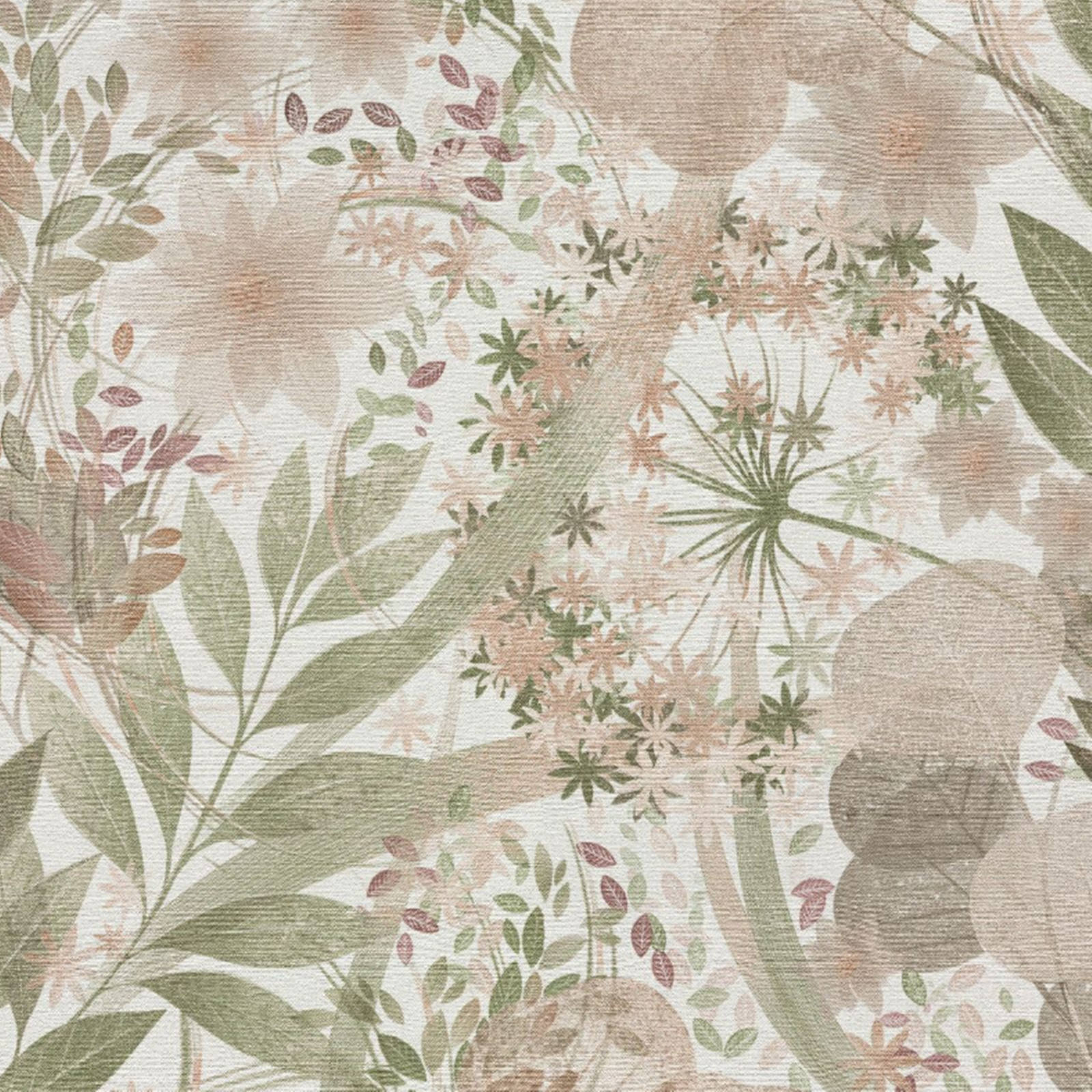 Pink & Green Floral Wallpaper Textured Vinyl Feature Wall - Image 14