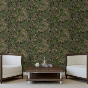 Green Gold Marble Effect Wallpaper Textured Slightly Imperfect Feature