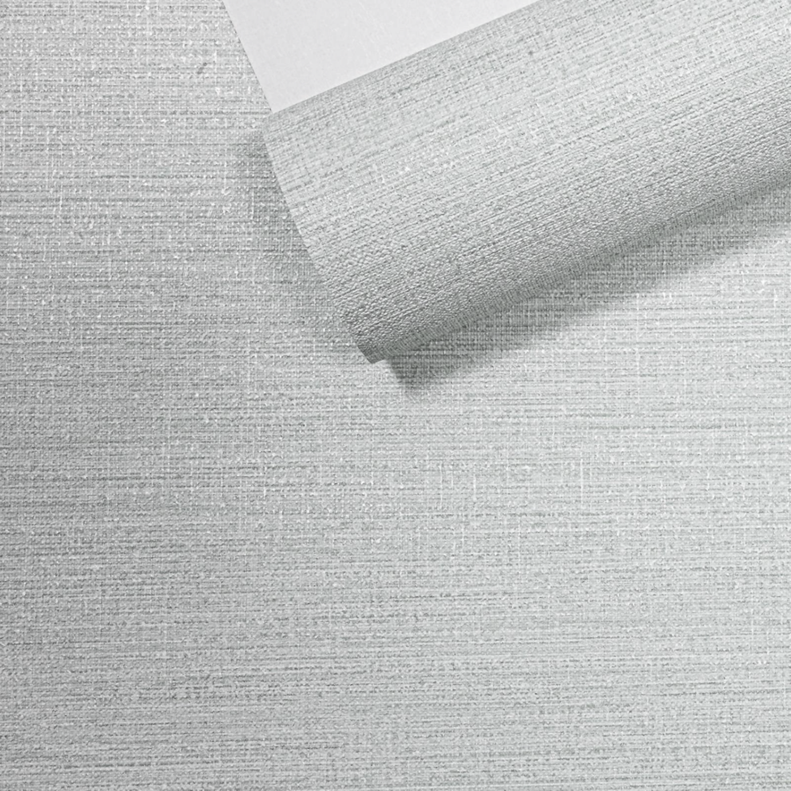 Plain Grey Linen Effect Wallpaper Textured Slightly Imperfect - Image 5