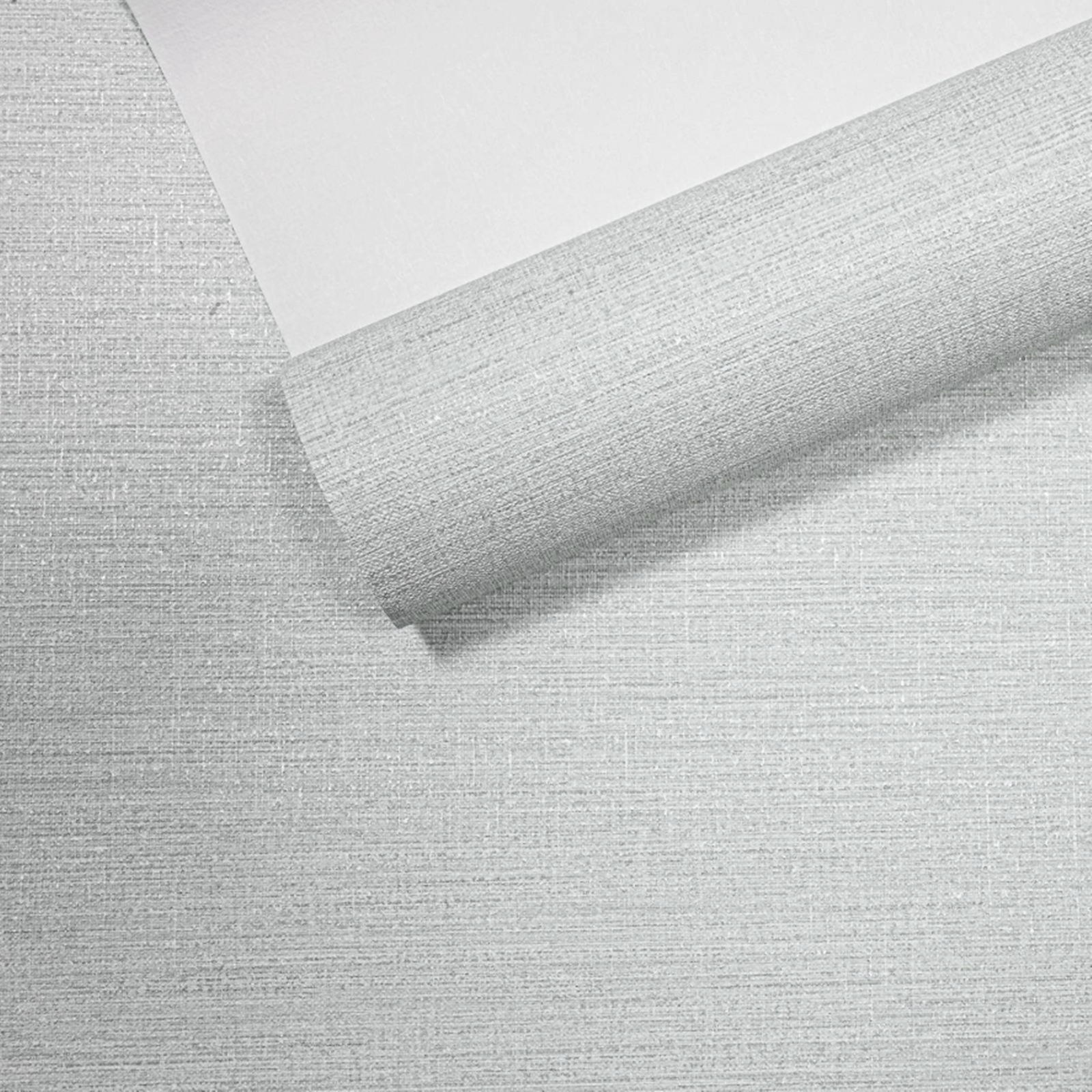 Plain Grey Linen Effect Wallpaper Textured Slightly Imperfect - Image 3
