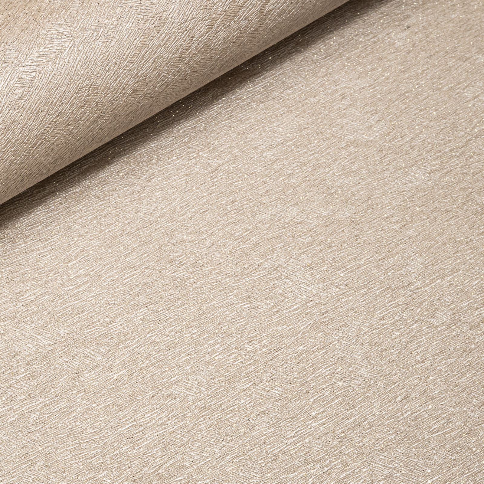 Taupe Mushroom Mix Wallpaper Plain Gold Glitter Textured Slightly Imperfect Vinyl - Image 6
