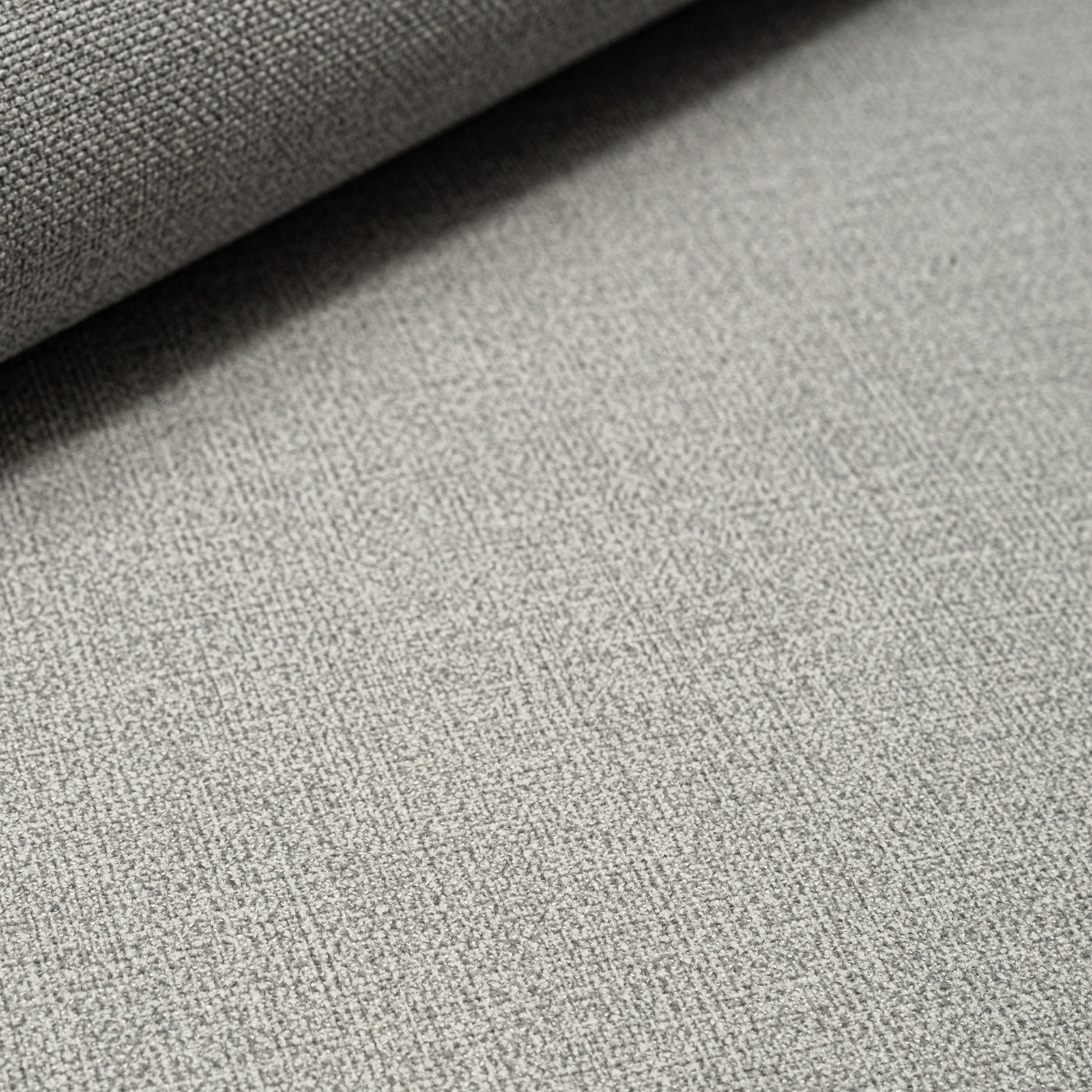 Plain Grey Linen Effect Wallpaper Textured Slightly Imperfect Vinyl - Image 3