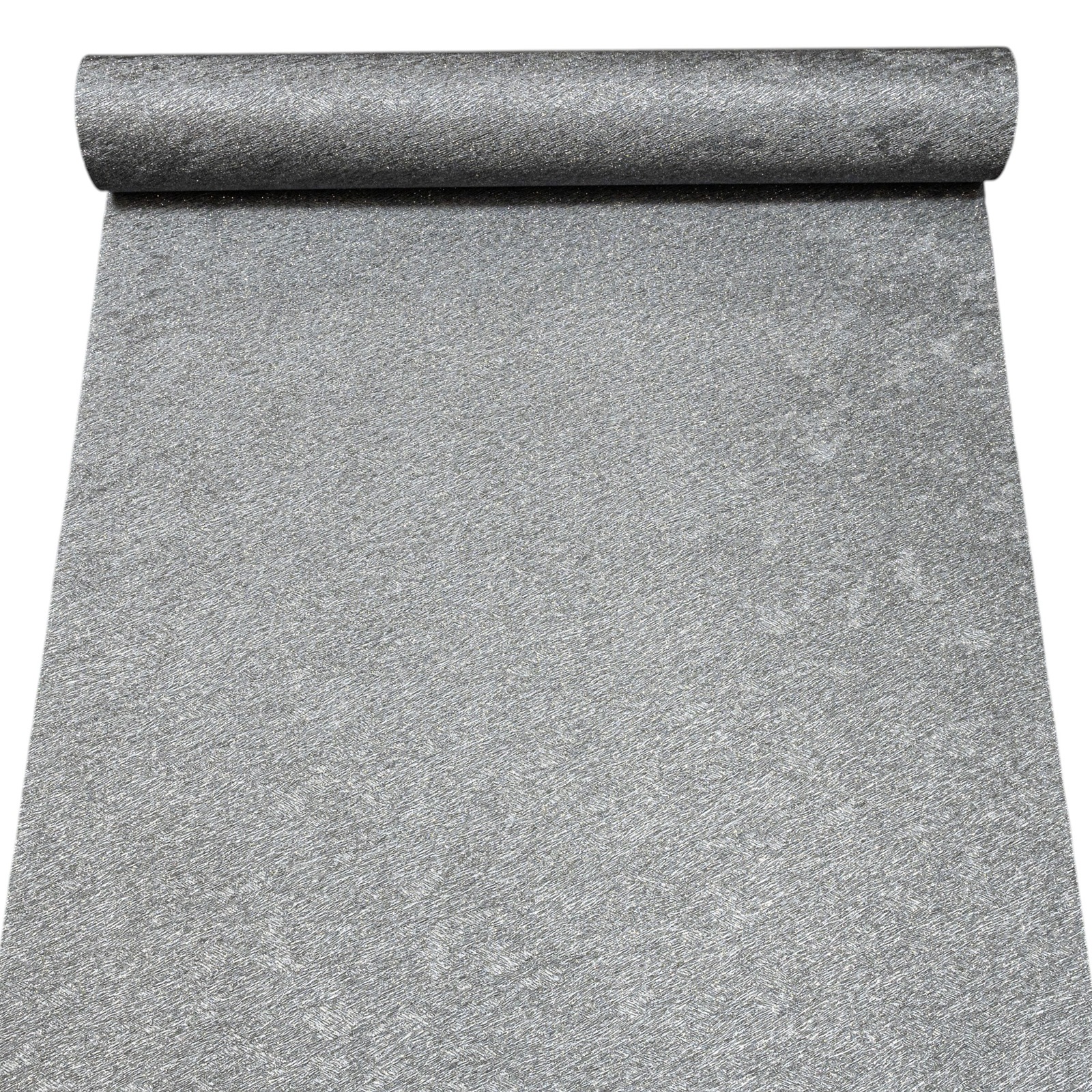 Plain Black Textured Wallpaper Silver Glitter Shimmer Slightly Imperfect Vinyl - Image 2