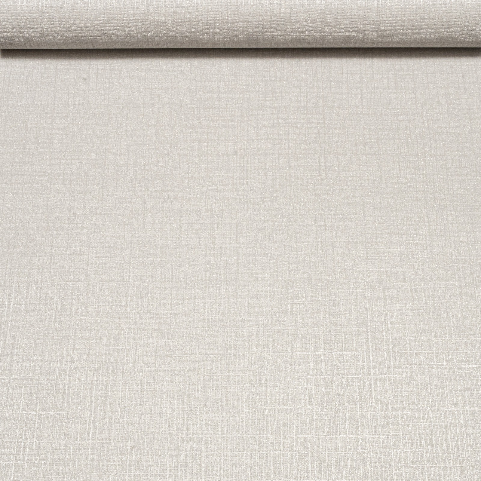 Plain Grey Linen Effect Wallpaper Silver Shimmer Glitter Slightly Imperfect Vinyl - Image 9