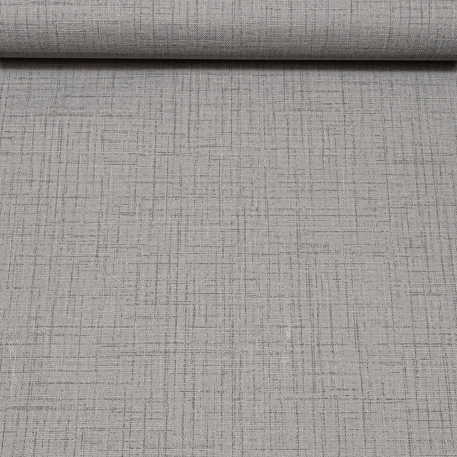 Plain Grey Linen Effect Wallpaper Textured Slightly Imperfect Vinyl - Image 8