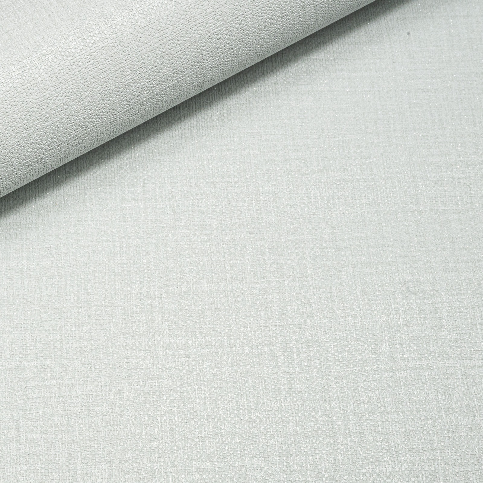 Plain Grey Linen Effect Wallpaper Silver Glitter Shimmer Textured Slightly Imperfect Vinyl - Image 6