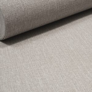Plain Brown Textured Wallpaper Linen Effect Slightly Imperfect Vinyl