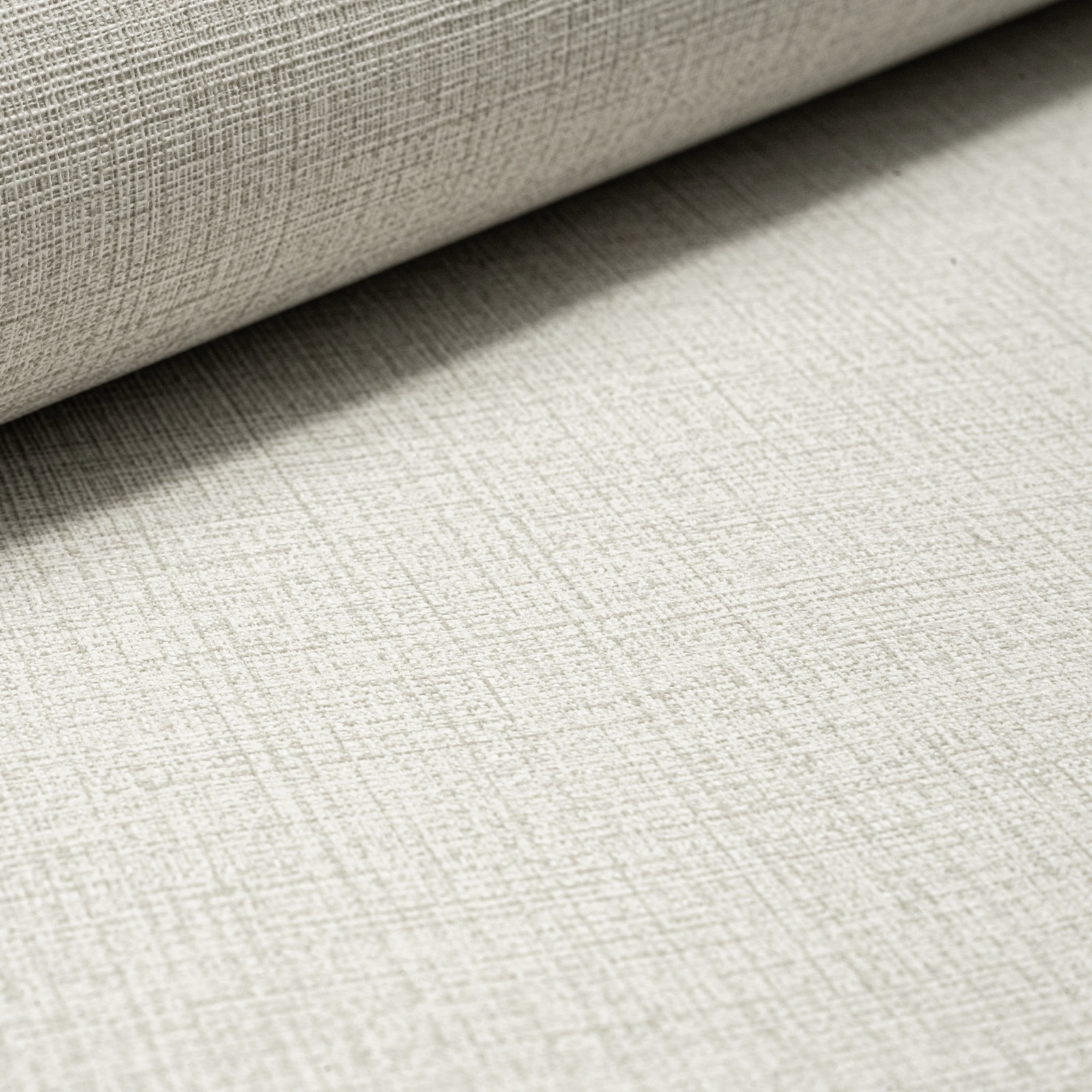 Plain Grey Linen Effect Wallpaper Textured Slightly Imperfect Vinyl - Image 6