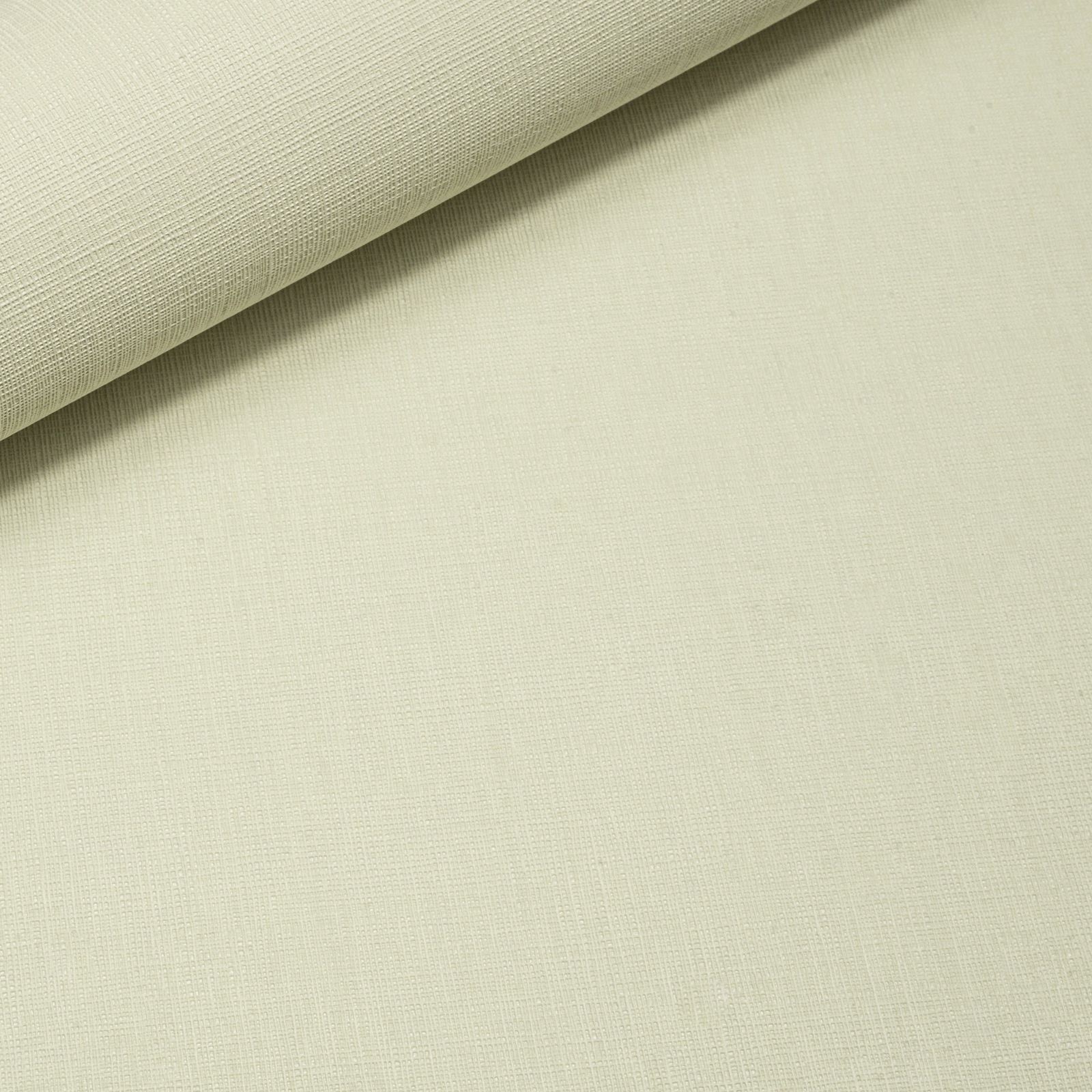 Plain Pale Yellow Linen Effect Wallpaper Textured Slightly Imperfect Vinyl - Image 4