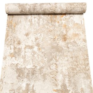 Off White Grey Concrete Effect Wallpaper Rust Tones Textured Slightly Imperfect Vinyl