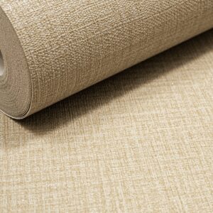 Plain Beige Brown Mix Linen Effect Wallpaper Silver Glitter Shimmer Slightly Imperfect Vinyl