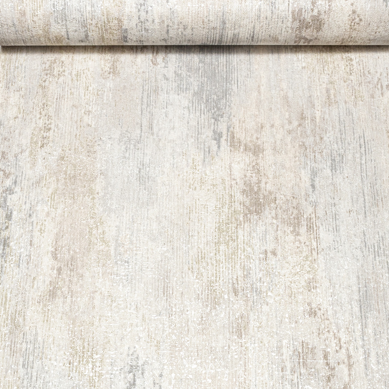 Off White Silver Concrete Effect Wallpaper Shimmer Thick Textured Slightly Imperfect Vinyl - Image 9