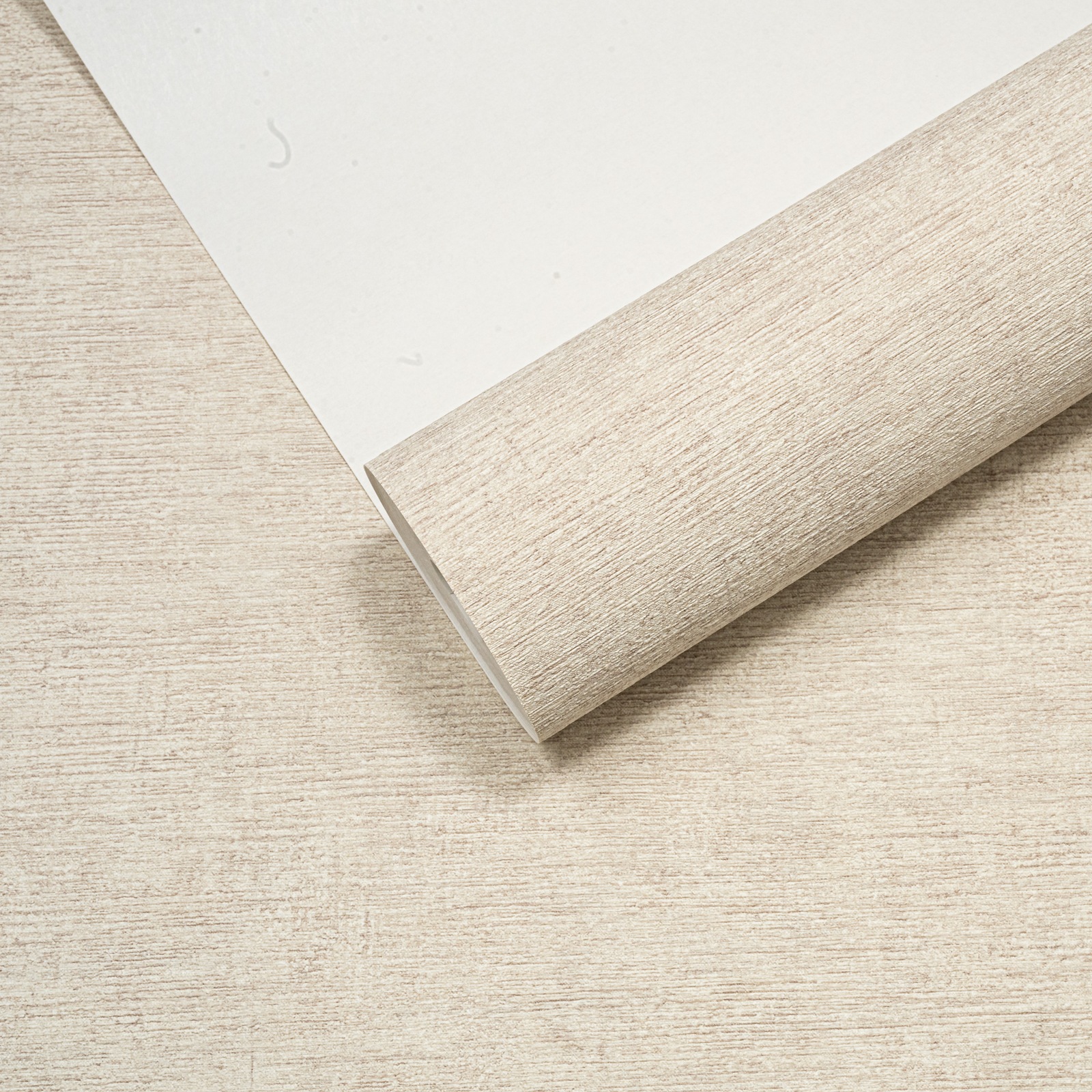 Plain Beige Wallpaper Thick Textured Slightly Imperfect Heavy Weight Vinyl - Image 6