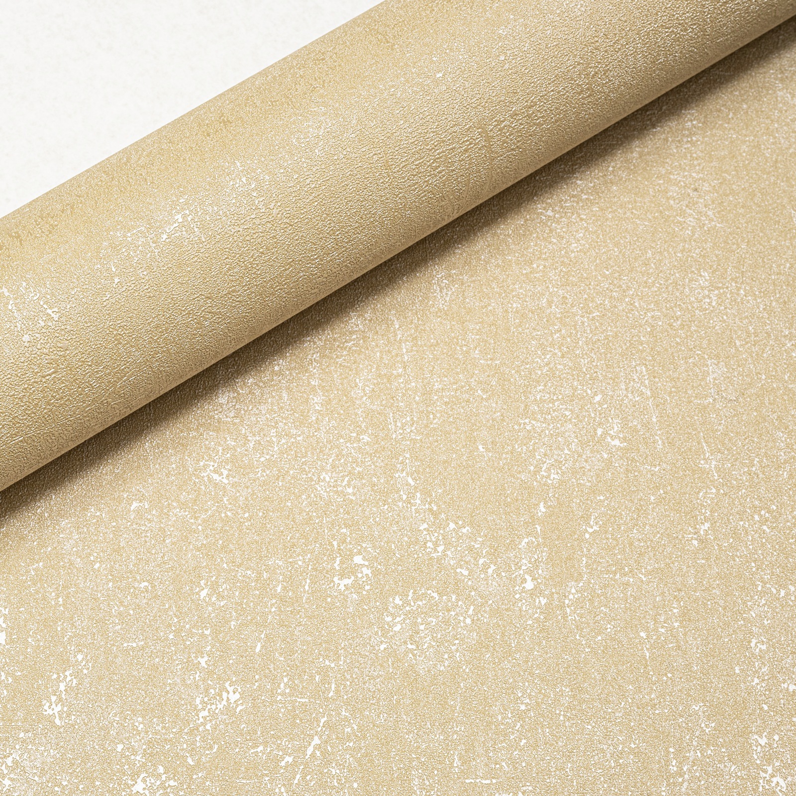 Plain Mustard Shimmer Wallpaper Textured Thick Slightly Imperfect Vinyl - Image 4