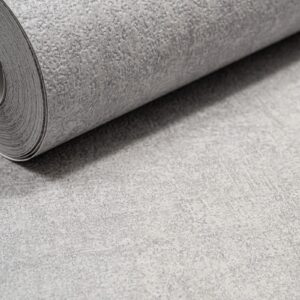 Plain Grey Textured Wallpaper Thick Vinyl Slightly Imperfect