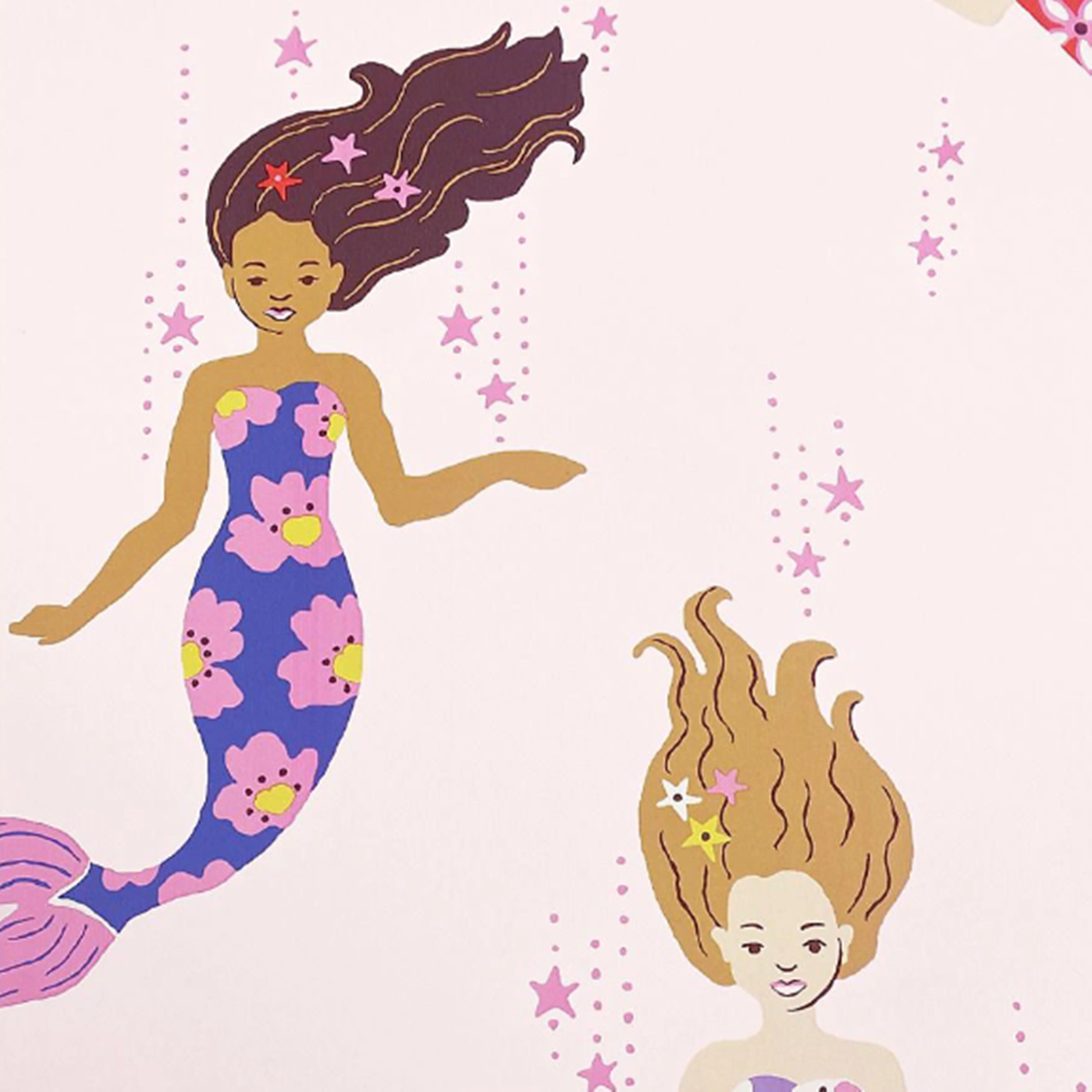 Pink Kids Mystical Mermaid Wallpaper - Image 3