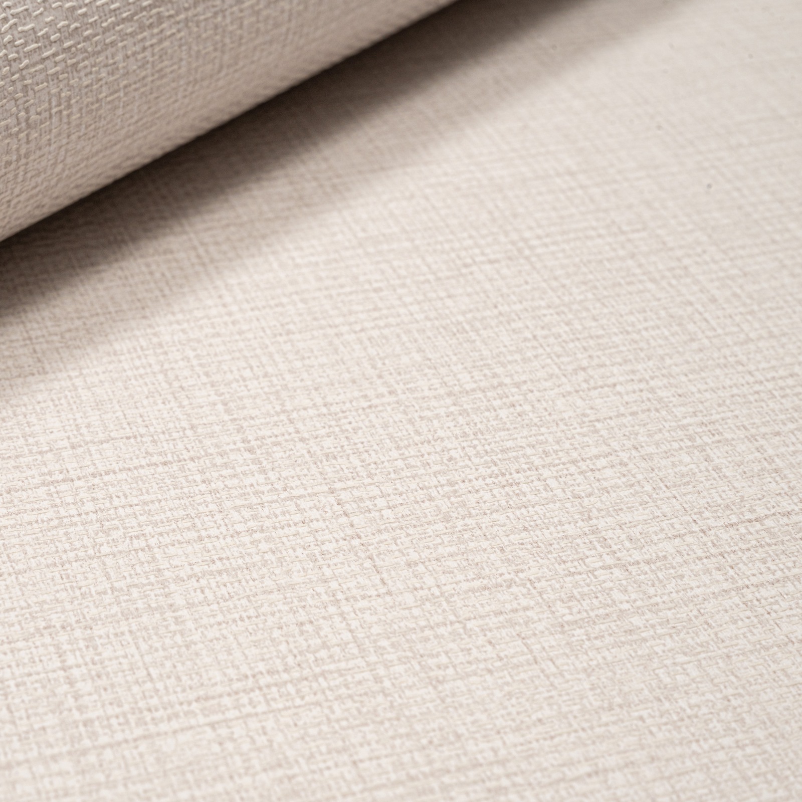 Plain Cream Linen Effect Wallpaper Textured Free Match Metallic Shimmer - Image 2