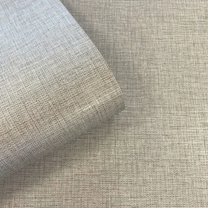 Plain Chestnut Grey Tones Linen Effect Wallpaper Metallic Shimmer Textured Free Match