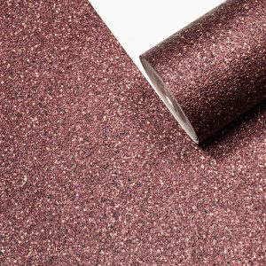 Plain Burgundy Textured Wallpaper Maroon Gold Thick Heavyweight Vinyl Free Match